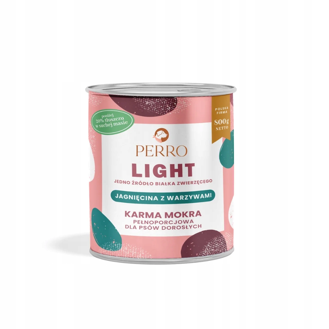 Perro LIGHT JAGNIĘCINA WARZYWA karma mokra dla psa 800g