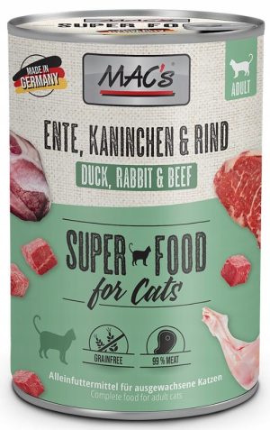 MACs kot puszka kaczka wołowina królik 400g