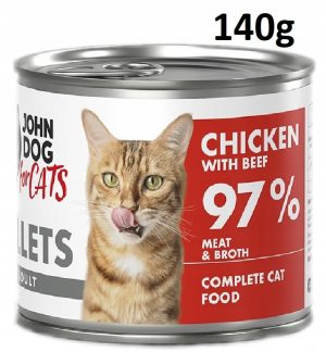 JD for Cats filety kurczak wołowina 140g