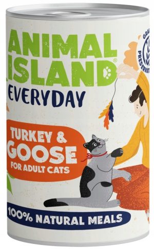 Animal Island INDYK Z GĘSIĄ 400g karma mokra dla kota