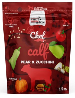 Syta Micha Chef sucha Cielęcina, gruszka i cukinia 1,5 kg