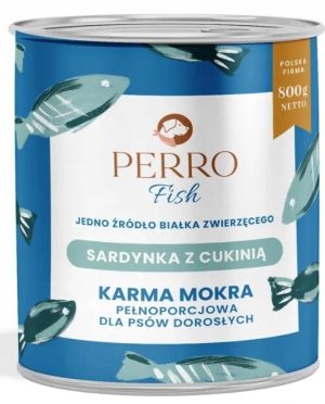 800g Perro mokra karma dla psa SARDYNKA CUKINIA karma monoproteinowa