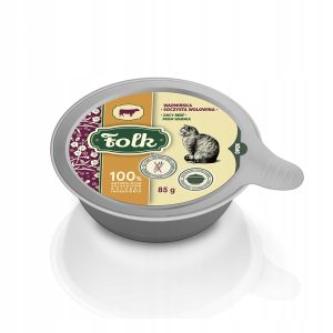 FOLK mokra kot szalka ALL MEAT wołowina 85g