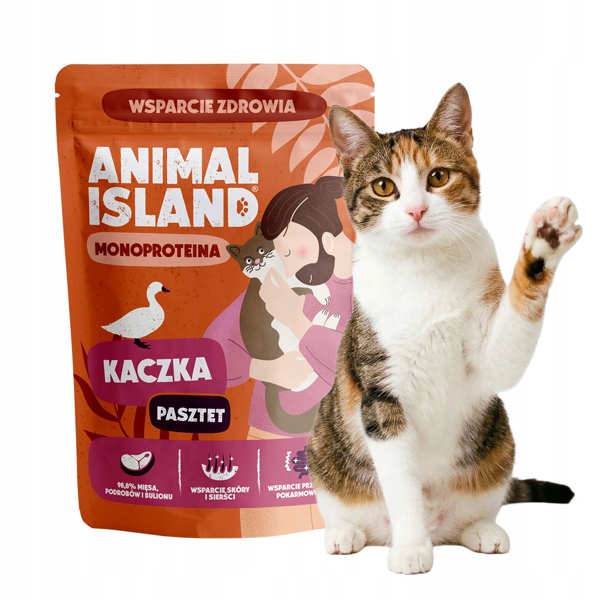 Animal Island KACZKA 100 g karma mokra monoproteinowa dla kota