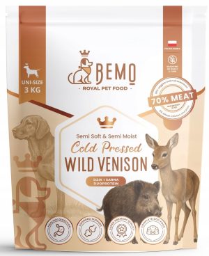 Bemo karma półwilgotna DZIK SARNA dla psa 3 kg COLD PRESSED