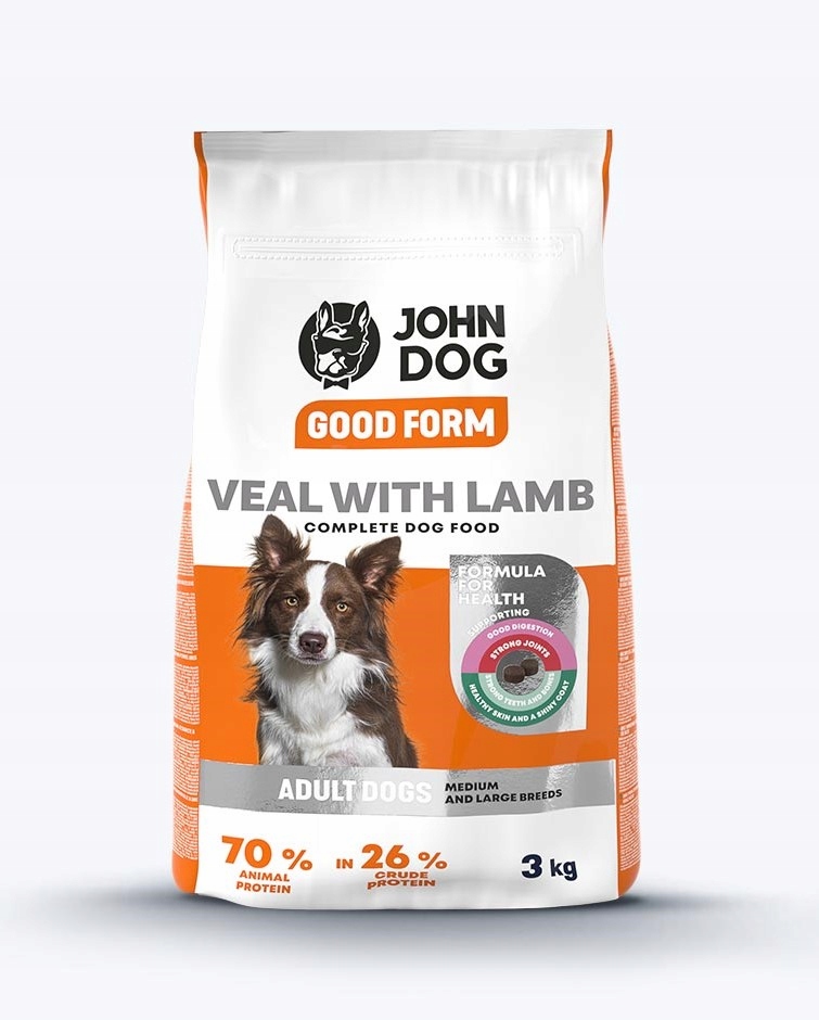 JD GF sucha karma ś/d rasy cielęcina z jagnięciną 3kg