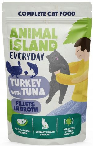 Animal Island INDYK Z TUŃCZYKIEM w rosole 85g karma mokra dla kota