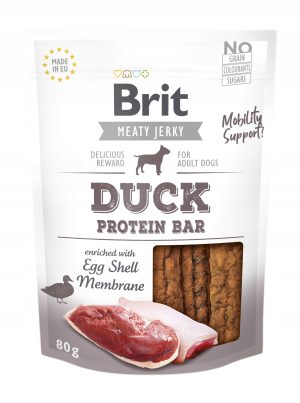 Brit przysmak dla psa KACZKA JERKY batoniki fileciki 80g