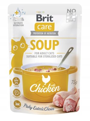 BRIT CARE CAT SOUP WITH CHICKEN 75 g