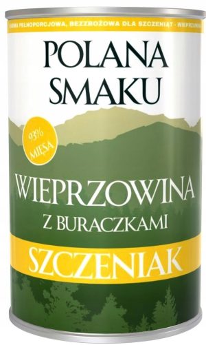 Polana Smaku WIEPRZOWINA DZIK BURAK 400G karma mokra dla szczeniąt