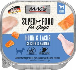 MACs pies tacka łosoś kurczak 150g