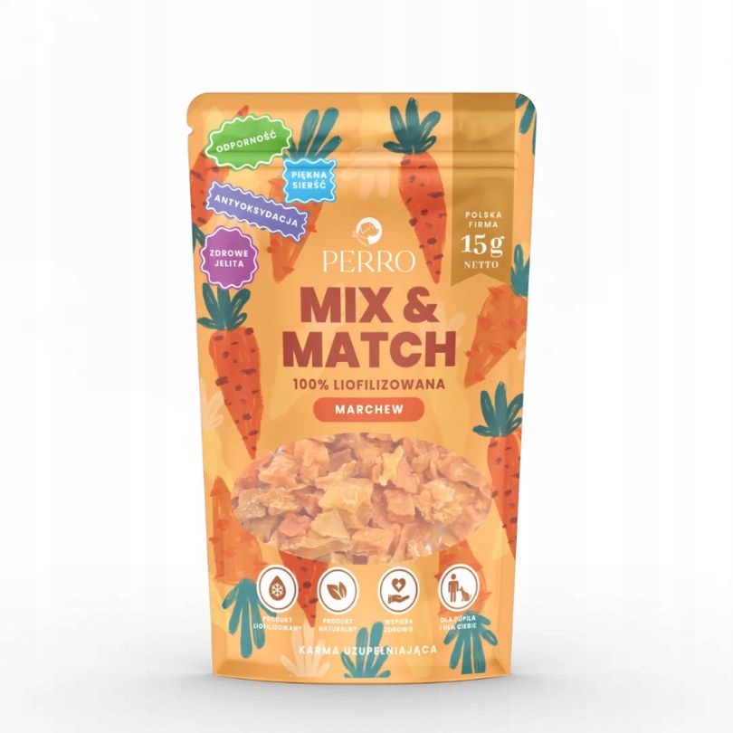 MARCHEWKA Perro MIX & MATCH przysmaki liofilizowane 20 g