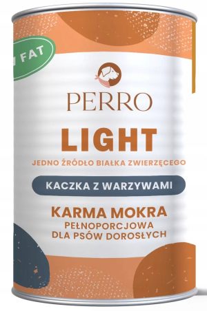 Perro LIGHT kaczka warzywa karma mokra dla psa 400g