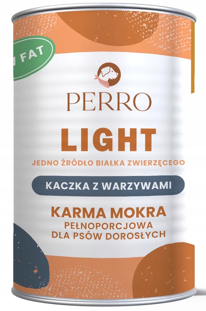 Perro LIGHT kaczka warzywa karma mokra dla psa 400g