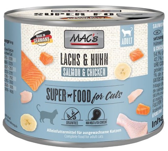 MACs kot puszka łosoś, kurczak 200g
