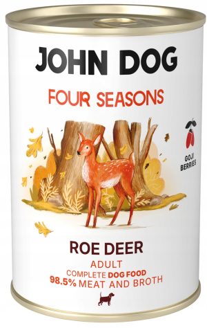 John Dog karma mokra dla psa SARNA JAGODY GOI 400 g Four Seasons