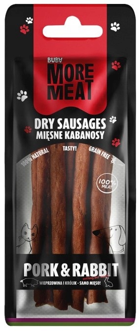 BUBA More Meat 3767 kabanosy dla psa i kota 70g wieprzowina z królikiem