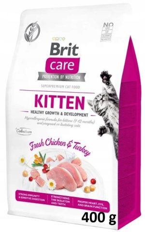 BR.CARE CAT GRAIN-FREE KITTEN kurczak indyk 400g