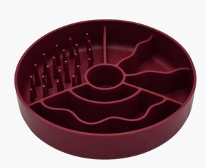Fiboo MINI miska spowalniająca jedzenie BORDOWA 15 cm
