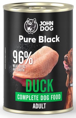 400g JOHN DOG KACZKA PURE BLACK 400 g