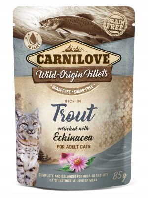 Carnilove mokra karma dla kota PSTRĄG JEŻÓWKA 85g