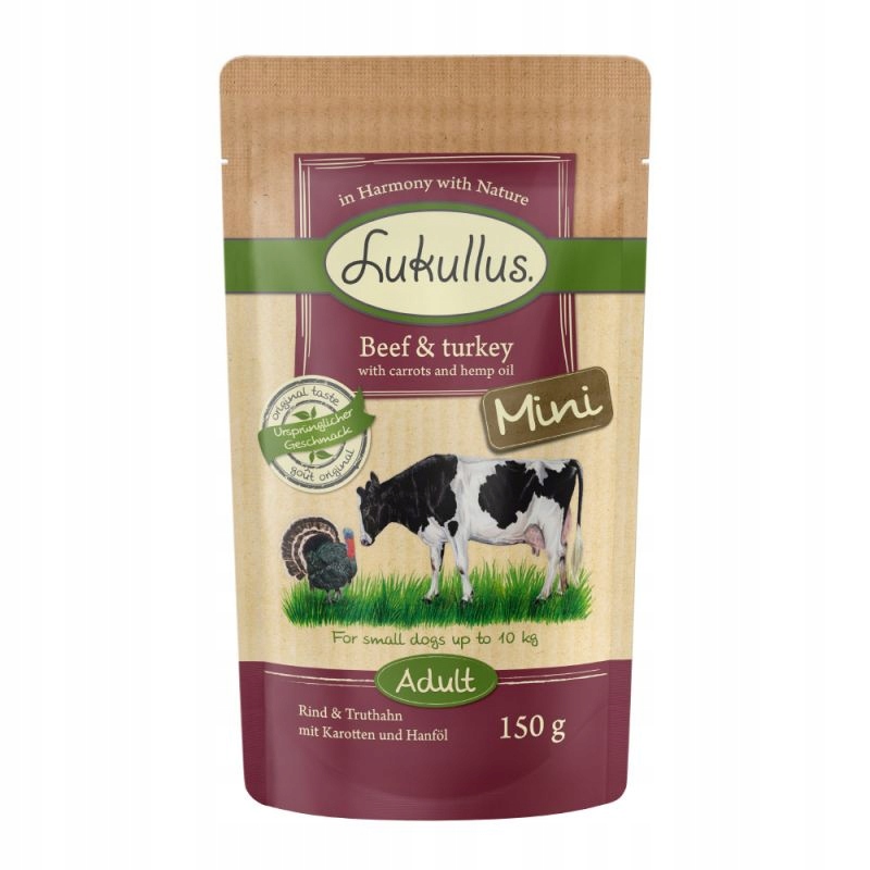 Lukullus mini sasz wołowina z indykiem 150g