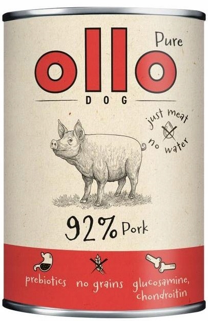 Ollo mokra karma dla psa Pure WIEPRZOWINA 850g