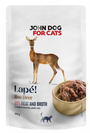 John Dog mokra karma dla kota SARNA 100 g Lapé monobiałkowa