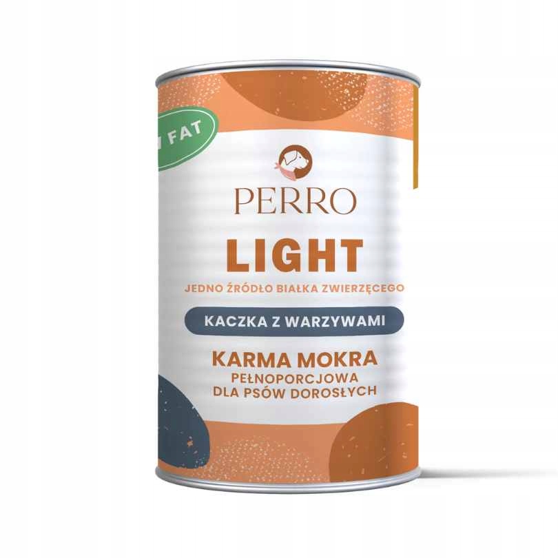 Perro LIGHT kaczka warzywa karma mokra dla psa 400g