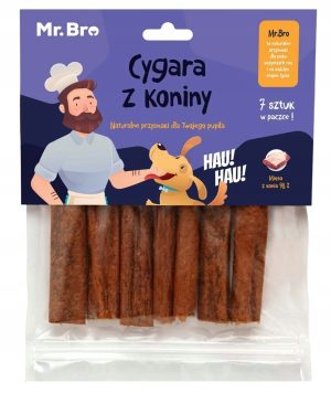 Mr.Bro CYGARA Z KONINY 7 szt 98% mięsa przysmak dla psa