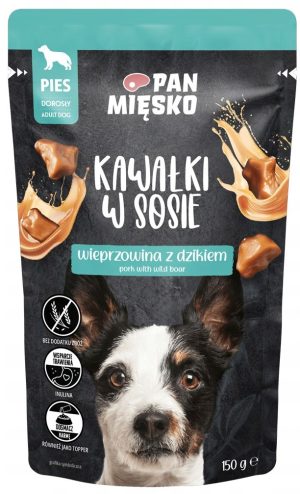 Pan Mięsko Karma mokra dla psa Kawałki w sosie Wieprzowina z dzikiem 150 g sasz