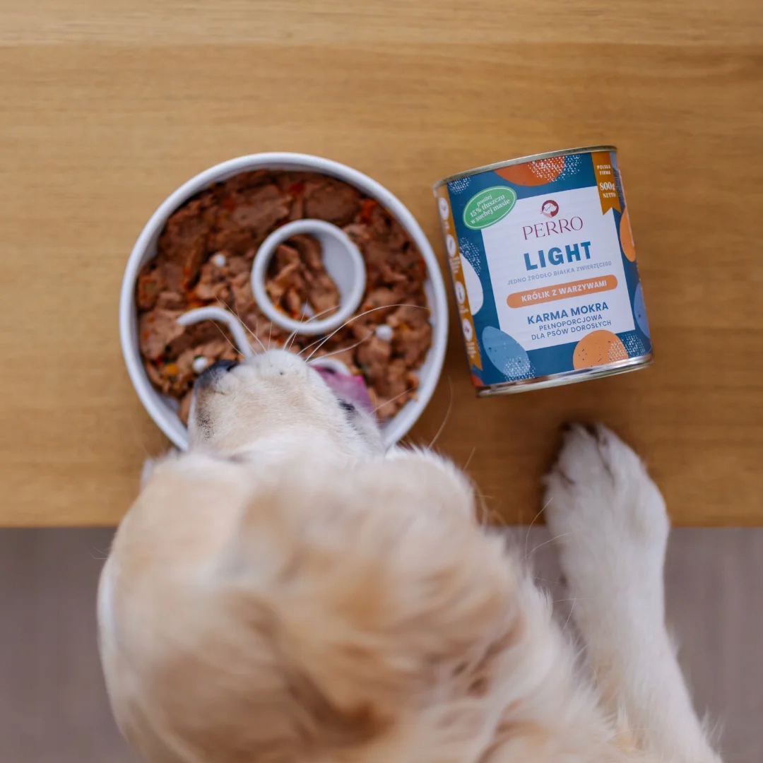 Perro LIGHT KRÓLIK Z WARZYWAMI 800g mokra karma dla psa monobiałkowa