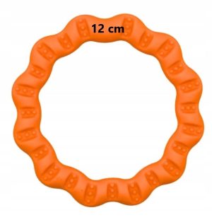 Fiboo Szarpak dla psa Fringo Mini – szarpak i dysk 2w1 pomarańczowy 12cm