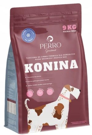 Perro sucha karma dla psa KONINA 9 kg tłoczona na zimno średnie duże rasy