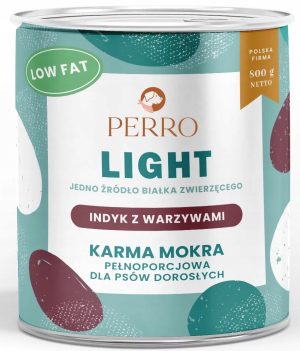 Perro LIGHT indyk warzywa karma mokra dla psa 800g