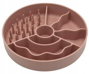 Fiboo MINI miska spowalniająca jedzenie JASNY RÓŻ 15 cm