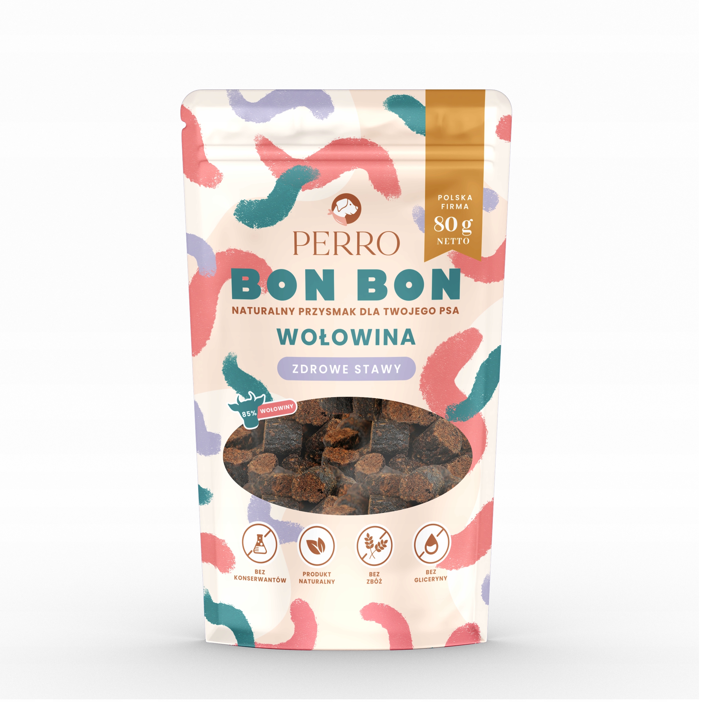 Perro BON BON przysmaki Wołowina – zdrowe stawy 80g
